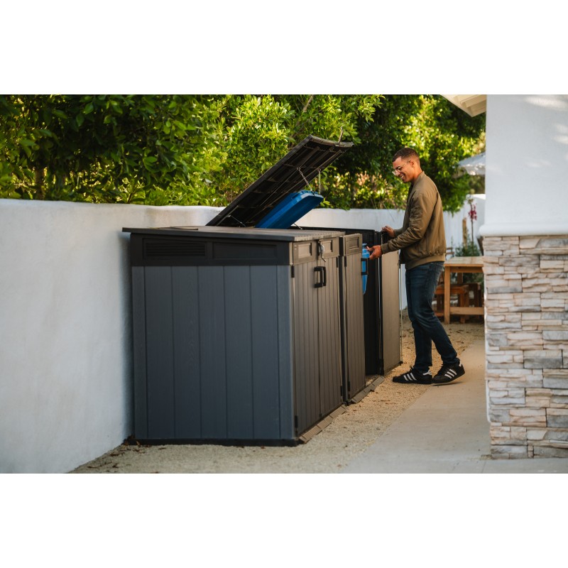 Keter CORTINA MEGA Armario para Herramientas de Resina Gris