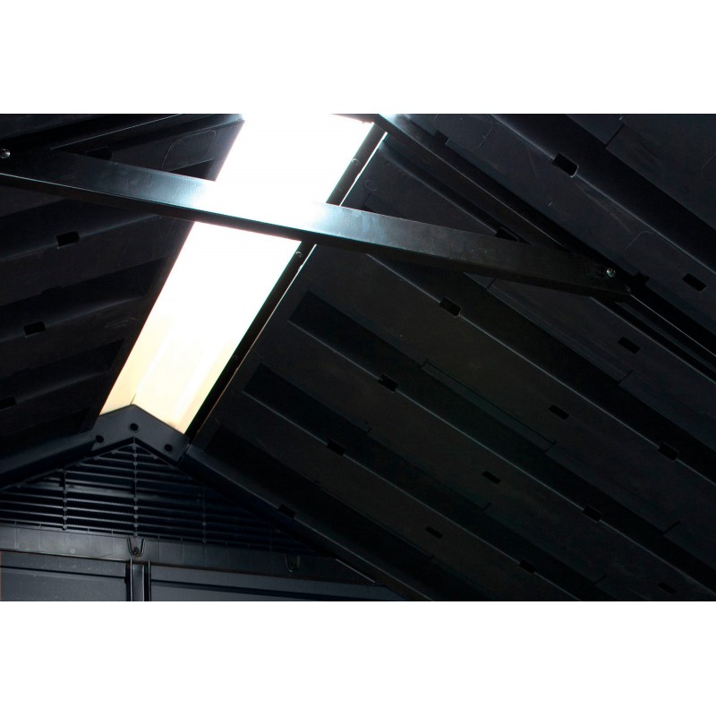 Keter NEWTON PLUS 1175 Caseta de Jardín de Resina Gris - Doble Opción de Montaje Keter NEWTON PLUS 1175 Caseta de Jardín de Resina Gris - Doble Opción de Montaje