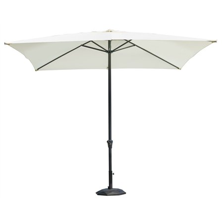 Ombrellone Montana In Alluminio con Palo Centrale 3x2 mt Ecru' - Antracite