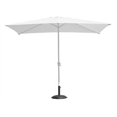 Ombrellone Montana In Alluminio con Palo Centrale 3x2 mt Bianco - Bianco