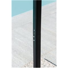 Ombrellone In Ferro con Palo Laterale Ø2,7 m Ecru' - Antracite