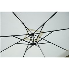 Ombrellone Florida In Alluminio con Palo Laterale 3x3 mt Ecru' - Antracite