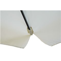 Ombrellone Florida In Alluminio con Palo Laterale 3x3 mt Ecru' - Antracite