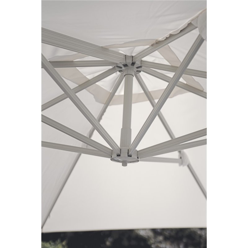 Sombrilla de jardín de aluminio Colorado con mástil lateral de 3x3 m color ecru - Creta Greenwood Sombrilla de jardín de aluminio Colorado con mástil lateral de 3x3 m color ecru - Creta Greenwood