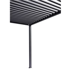Pergola New Mexico In Alluminio E Acciaio 3x4 m- Antracite