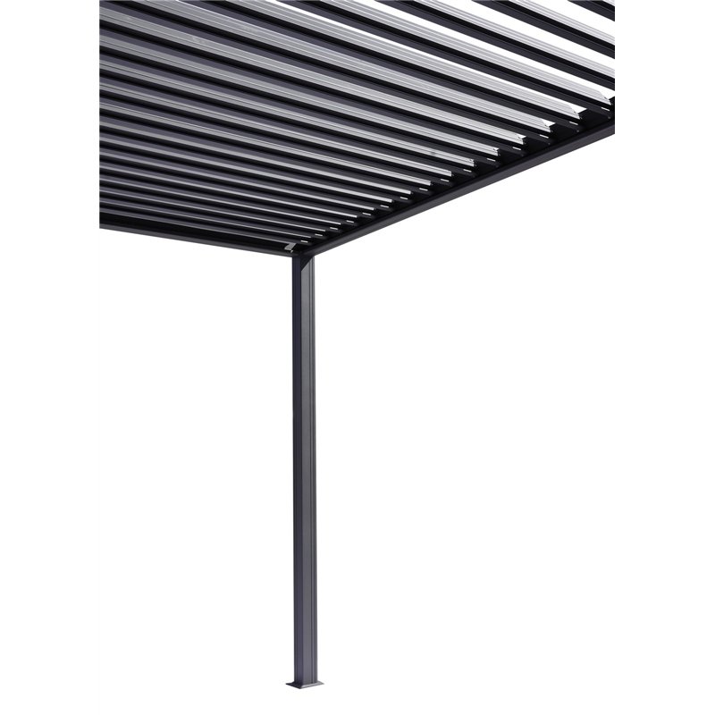Pérgola de aluminio y acero de 3x4 m estilo Nuevo México - Antracita Greenwood Pérgola de aluminio y acero de 3x4 m estilo Nuevo México - Antracita Greenwood