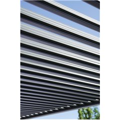 Pergola New Mexico In Alluminio E Acciaio 3x4 m- Antracite