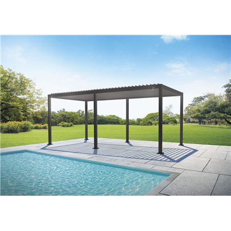 Greenwood Texas Aluminum Pergola 3x6m Anthracite
