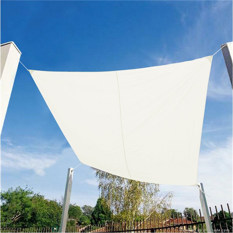 Vela cuadrada color ecru de 3x3 m Greenwood