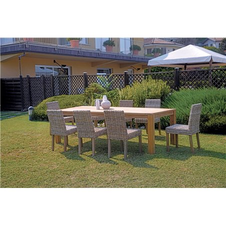 Greenwood Jakarta Garden Table in Recycled Teak 250x100 cm
