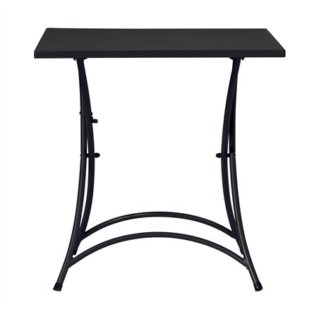 Tavolo Stresa In Ferro 70x70 cm - Nero - Pieghevole
