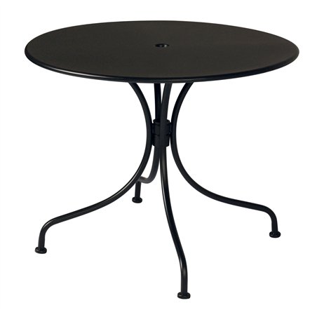 Greenwood Baveno Iron Garden Table Ø90 cm - Black