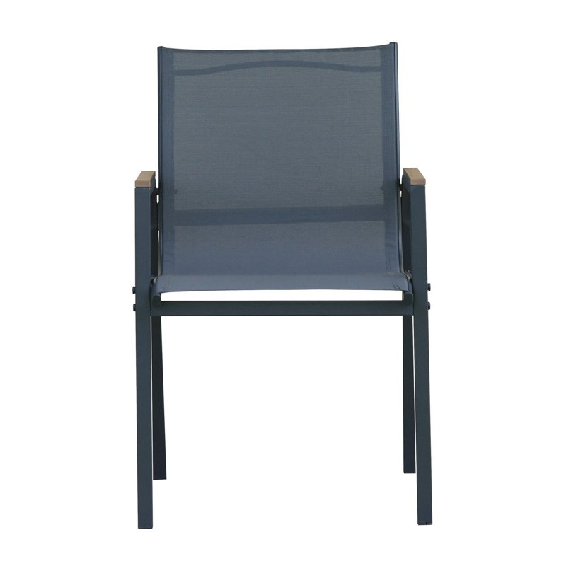 Greenwood Tarquinia Iron Dining Set - Anthracite