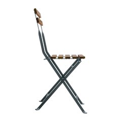 Set Bistro' Deluxe Due Posti In Ferro E Acacia Fsc - Antracite