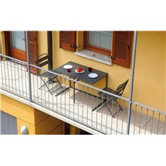 Balcony Set In Ferro 100x50 cm - Antracite