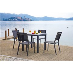 Greenwood San Vincenzo Aluminum Garden Table 80x80 cm - Anthracite