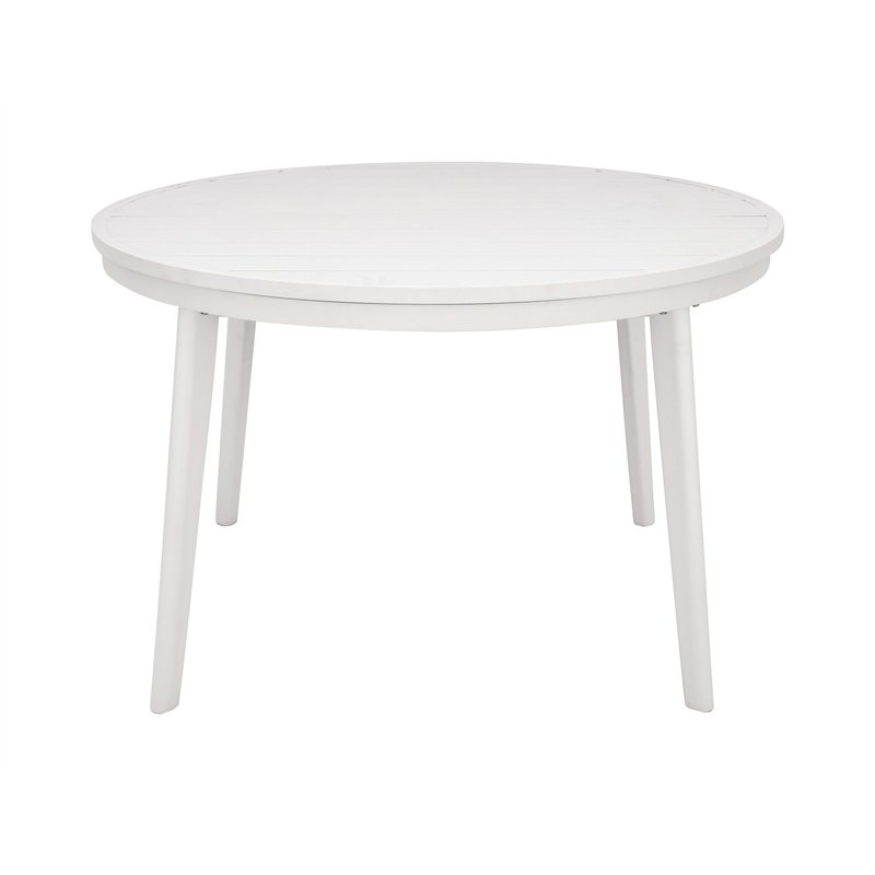 Greenwood Tropea Extendable Aluminum Garden Table Ø120/170 cm - White