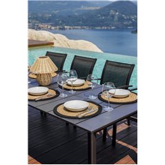 Mesa de jardÍn extensible de aluminio Anzio 165/250x90 cm - Antracita Greenwood