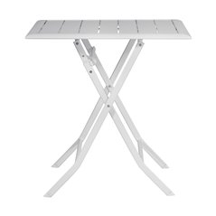 Tavolo Lucca In Alluminio Pieghevole 60x60 cm Bianco