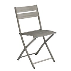 Sedia Lucca In Alluminio - Tortora - Pieghevole