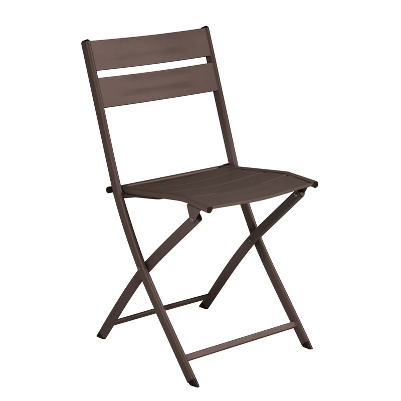 Greenwood Lucca Aluminum Garden Chair - Chocolate - Folding