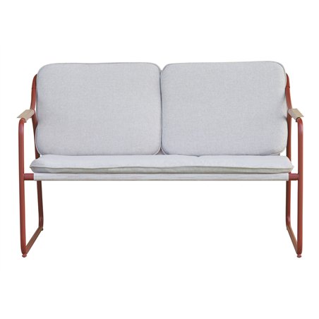 Juego de planchas Tinos - Textilene ecru - Rojo Greenwood