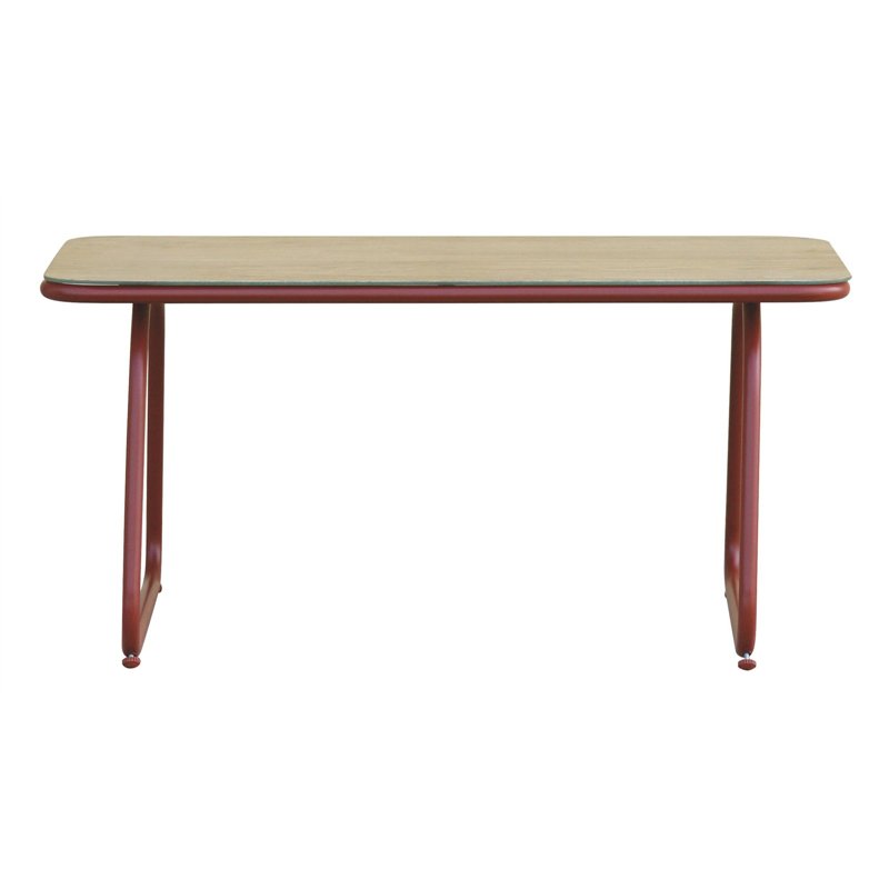 Greenwood Iron Tinos Set - Textilene Ecru - Red