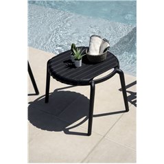 Tavolino Balcony Set Valencia In Polipropilene Con Fibra Di Vetro - Antracite