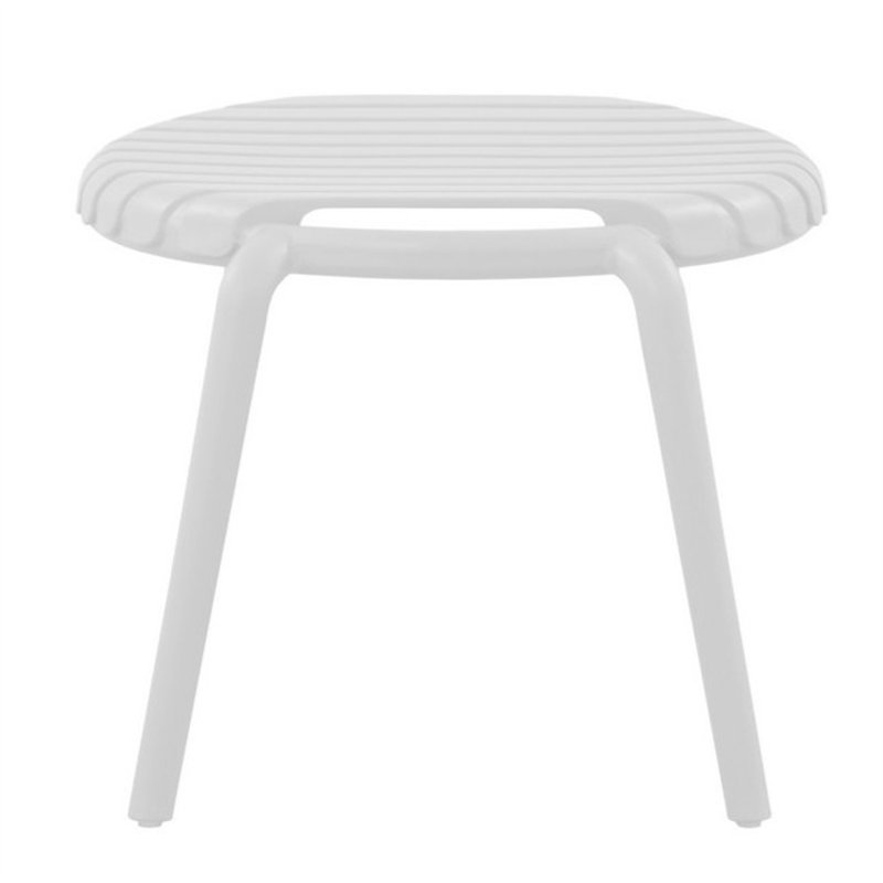 Greenwood Valencia Balcony Garden Table Set in Polypropylene with Fiberglass - White