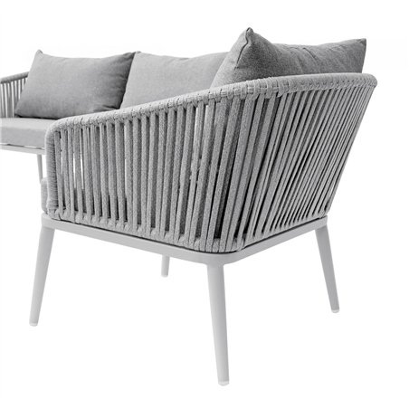 Juego de aluminio Alicante - Cuerda gris - Blanco Greenwood