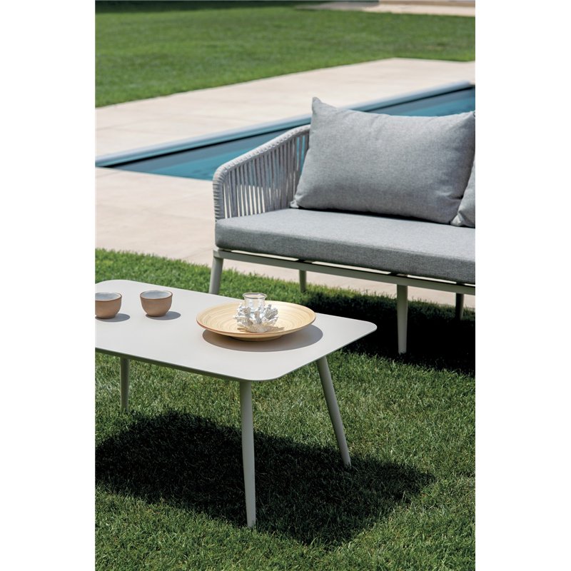 Juego de aluminio Alicante - Cuerda gris - Blanco Greenwood Juego de aluminio Alicante - Cuerda gris - Blanco Greenwood