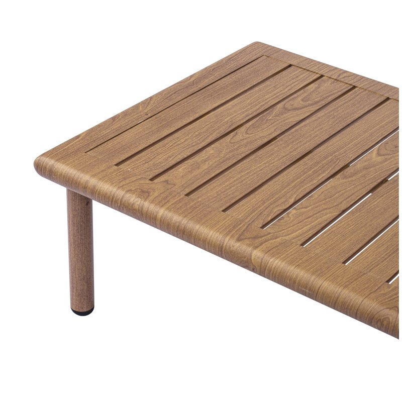 Juego Cartagena de aluminio - Efecto madera Greenwood Juego Cartagena de aluminio - Efecto madera Greenwood