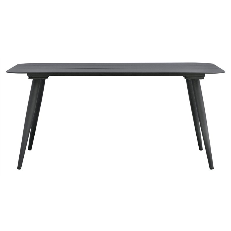 Conjunto Milano de aluminio - Mimbre gris - Antracita Greenwood