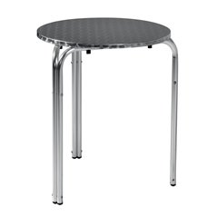 Tavolo In Alluminio E Acciaio Ø60 cm