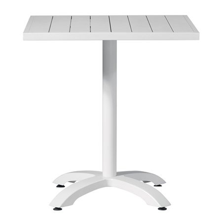 Tavolo Calipso In Alluminio 70x70 cm - Bianco
