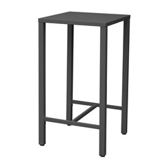 Tavolo Iseo Alto In Acciaio 60x60 cm - Antracite
