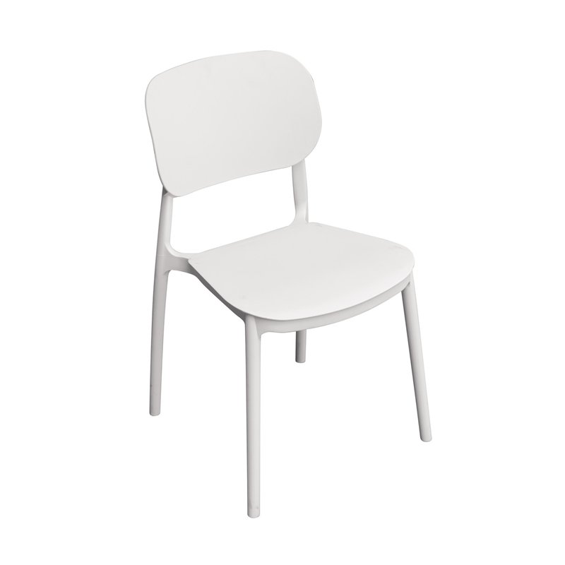 Silla de jardÍn Enna de polipropileno con fibra de vidrio - Blanca Greenwood Silla de jardÍn Enna de polipropileno con fibra de vidrio - Blanca Greenwood