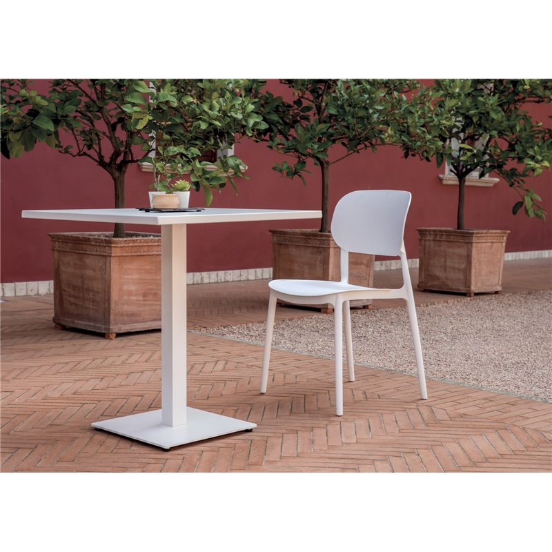 Silla de jardÍn Enna de polipropileno con fibra de vidrio - Blanca Greenwood Silla de jardÍn Enna de polipropileno con fibra de vidrio - Blanca Greenwood