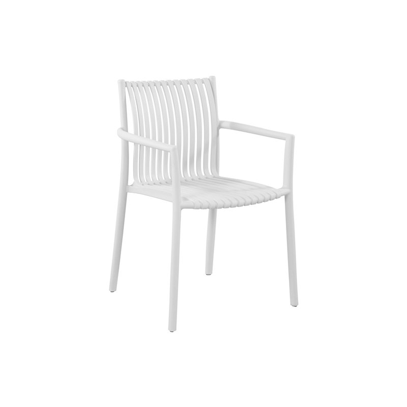 Silla de jardÍn Siena de polipropileno con fibra de vidrio - Blanca Greenwood Silla de jardÍn Siena de polipropileno con fibra de vidrio - Blanca Greenwood