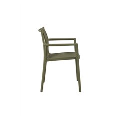 Silla de jardÍn Siena de polipropileno con fibra de vidrio - Verde Greenwood