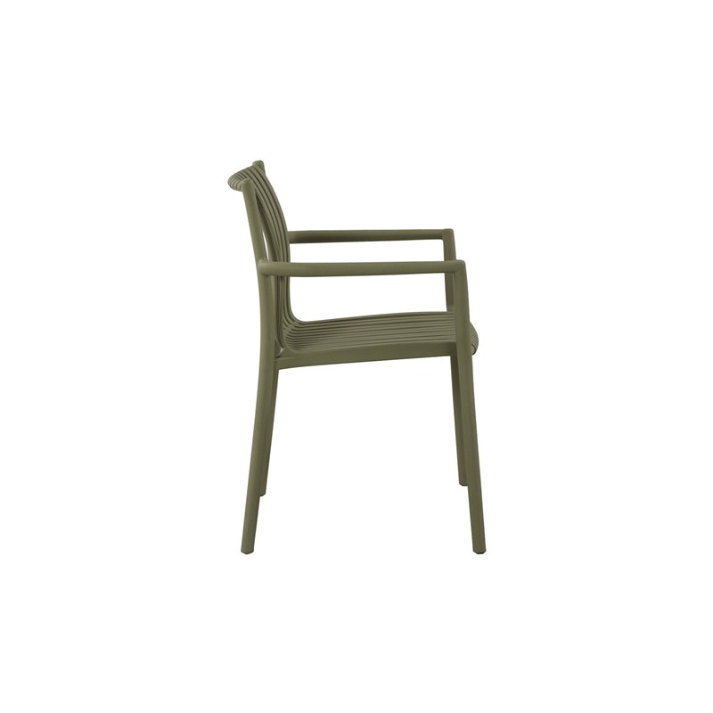 Greenwood Siena Garden Chair in Polypropylene with Fiberglass - Green