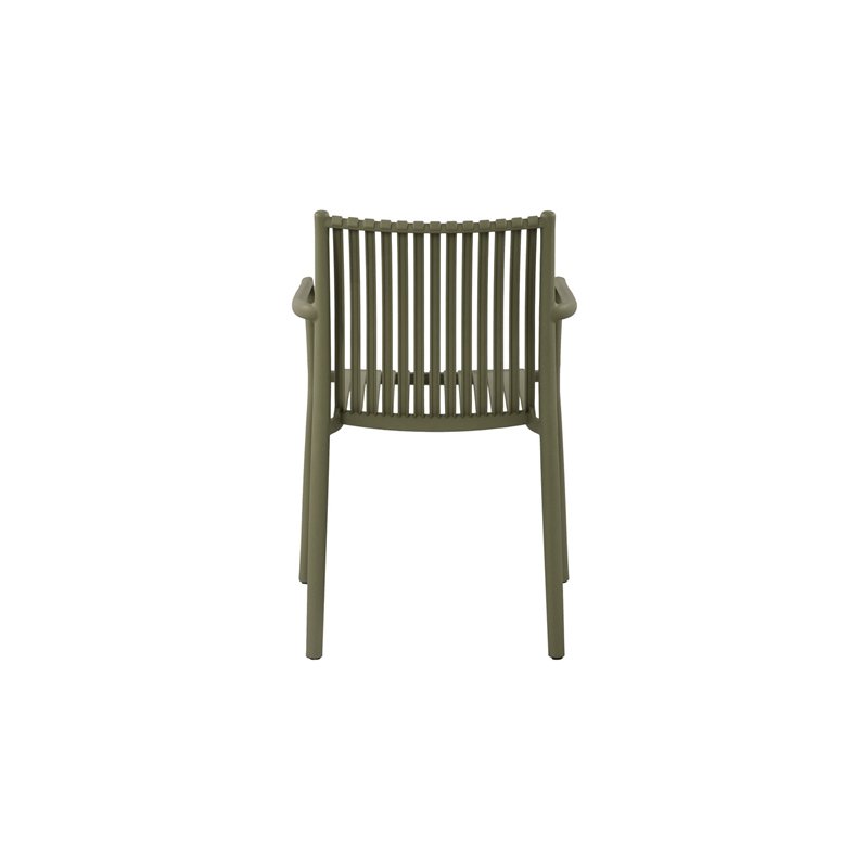 Silla de jardÍn Siena de polipropileno con fibra de vidrio - Verde Greenwood
