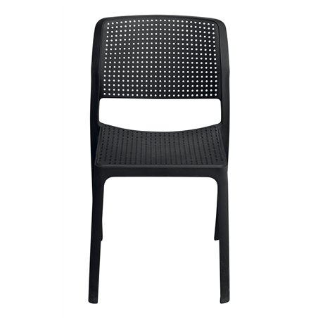 Greenwood Ravenna Garden Chair in Polypropylene with Fiberglass - Anthracite