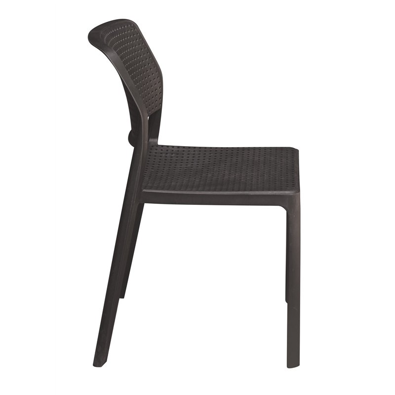 Silla de jardÍn Ravenna de polipropileno con fibra de vidrio - Antracita Greenwood Silla de jardÍn Ravenna de polipropileno con fibra de vidrio - Antracita Greenwood