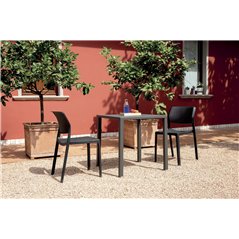 Sedia Ravenna In Polipropilene Con Fibra Di Vetro  - Antracite