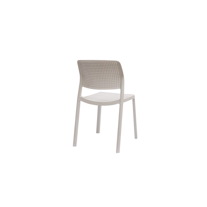Greenwood Ravenna Garden Chair in Polypropylene with Fiberglass - White