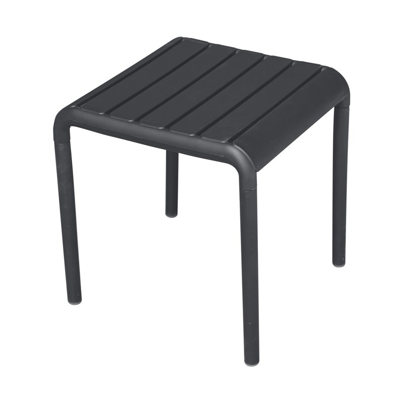 Greenwood Polypropylene Coffee Garden Table with Fiberglass 45x45 cm - Anthracite