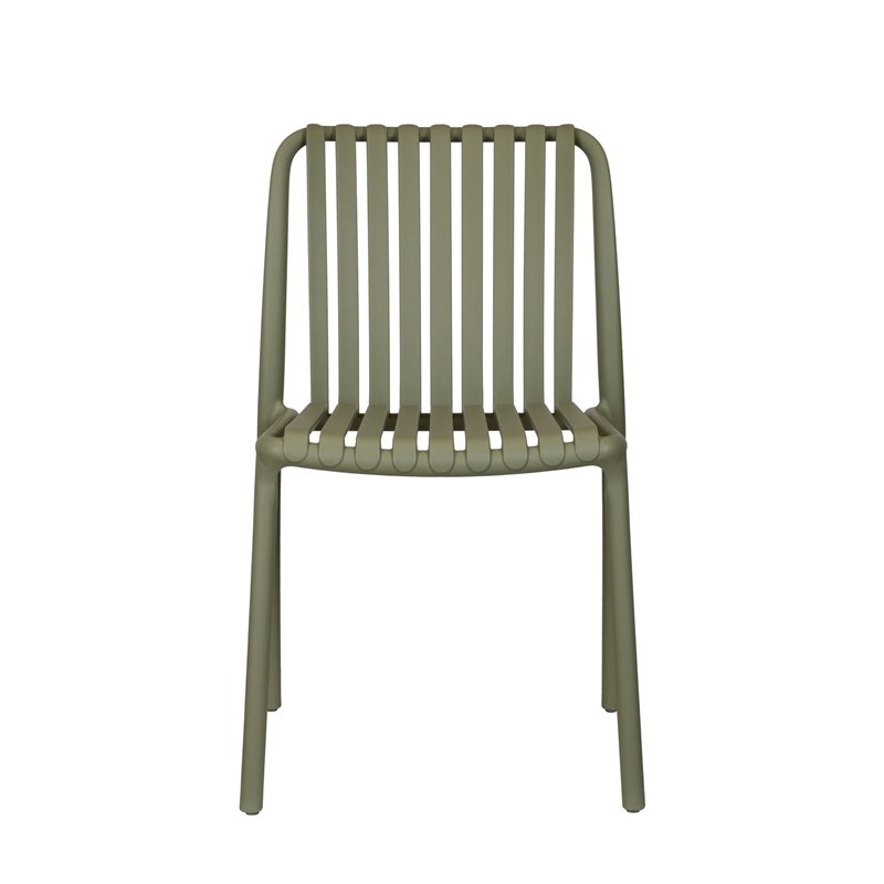 Silla de jardÍn Como de polipropileno con fibra de vidrio - Verde Greenwood