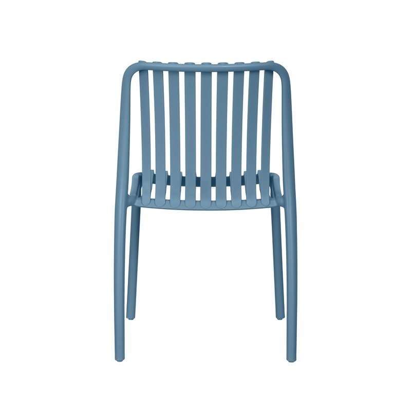 Silla de jardÍn Como de polipropileno con fibra de vidrio - Azul Greenwood