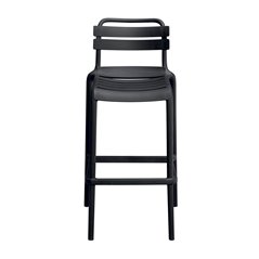 Sgabello Monza In Polipropilene Con Fibra Di Vetro - Antracite